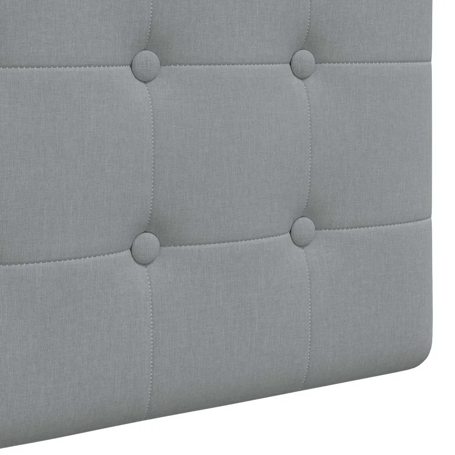 Tête de lit suspendue Avec lumière LED Gris clair Tissu - 9