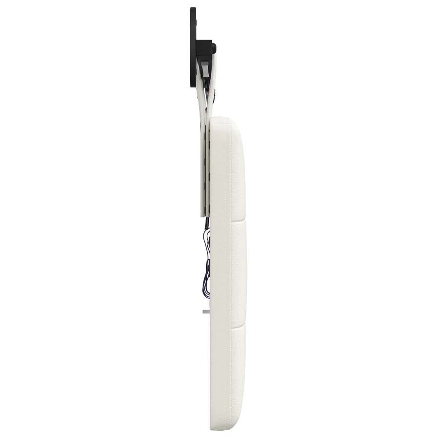 Tête de lit suspendue Avec lumière LED Blanc Simili cuir - 7