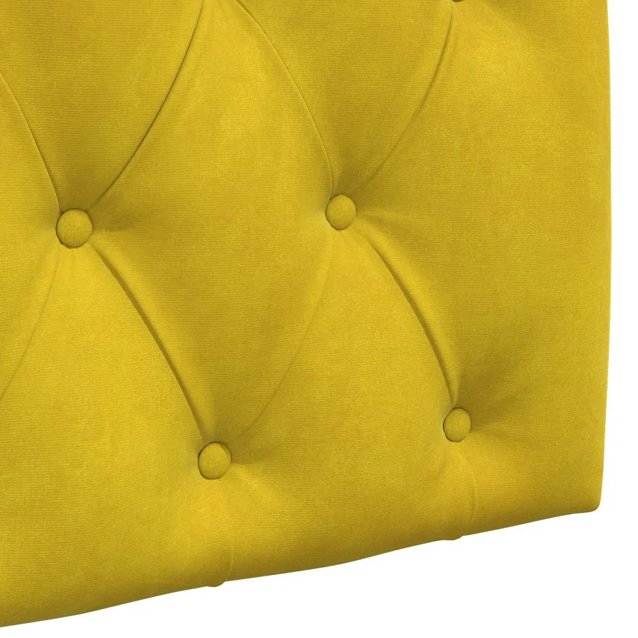 Tête de lit suspendue Avec lumière LED Jaune Velours - 9
