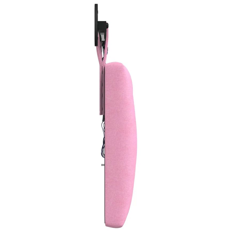 Tête de lit suspendue Avec lumière LED Rose Tissu - 7