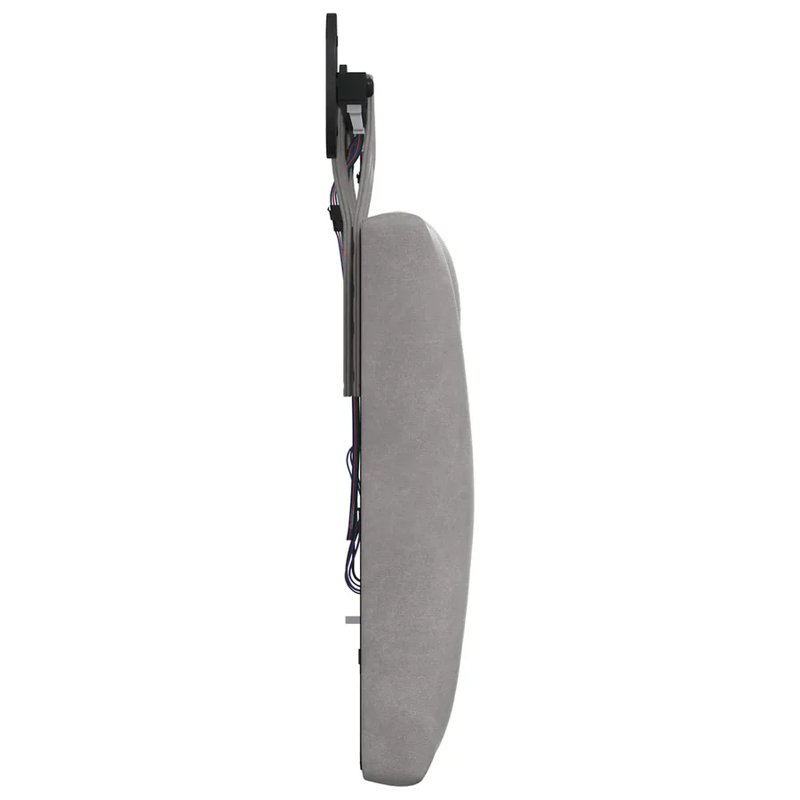 Tête de lit suspendue Avec lumière LED Gris clair Velours - 7