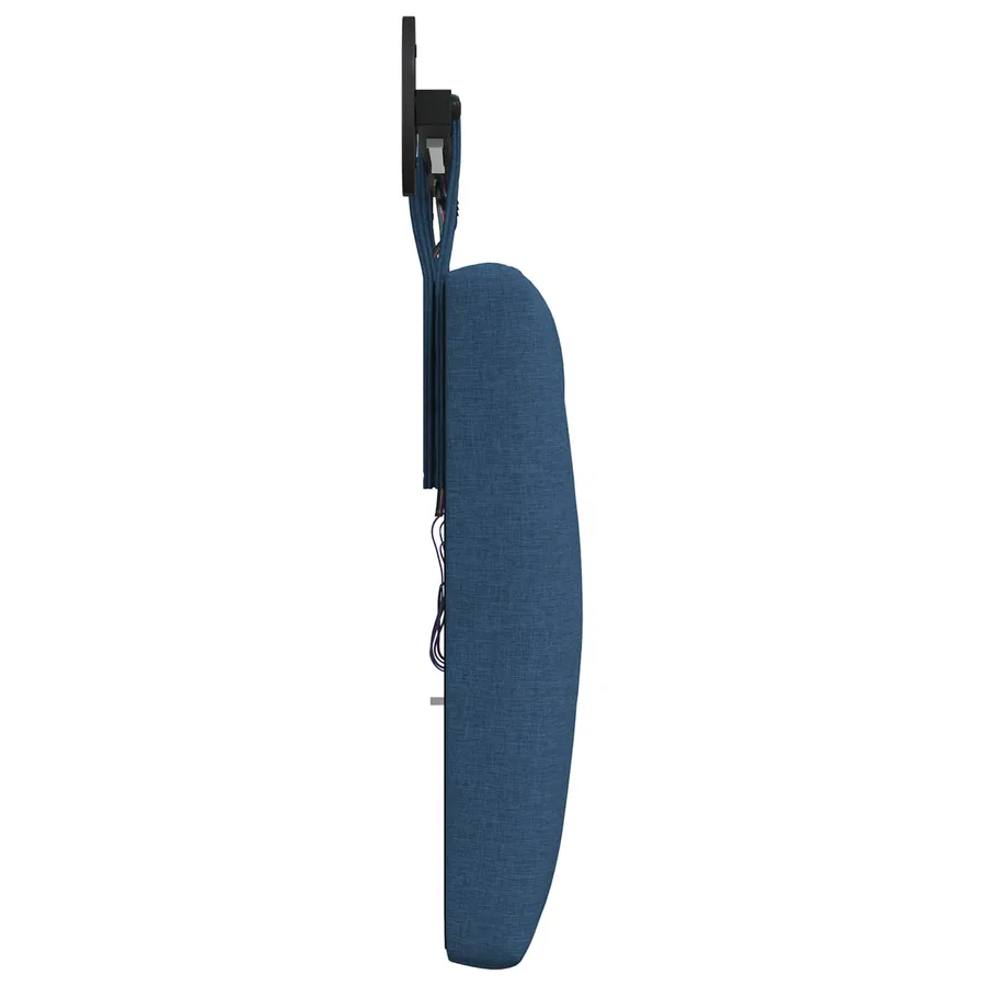 Tête de lit suspendue Avec lumière LED Bleu Tissu - 7