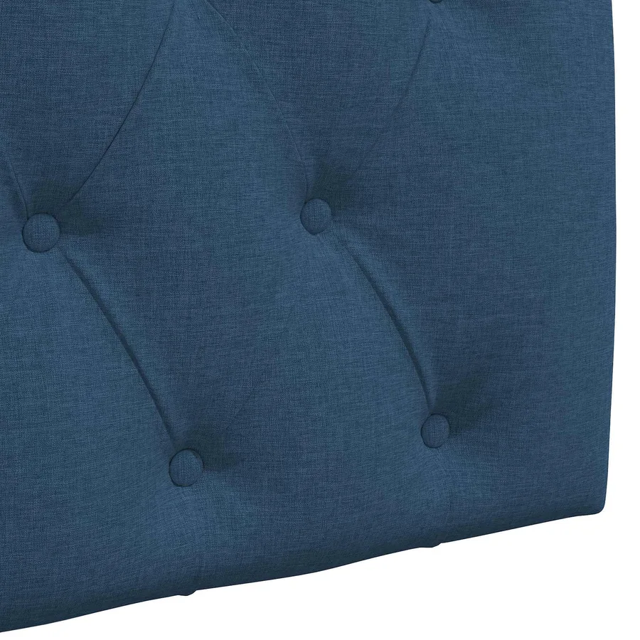 Tête de lit suspendue Avec lumière LED Bleu Tissu - 9
