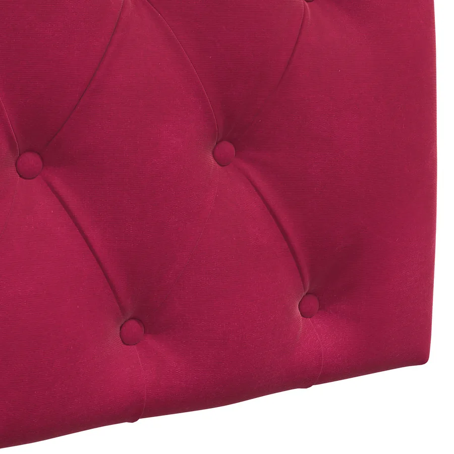 Tête de lit suspendue Avec lumière LED Bordeaux Velours - 9