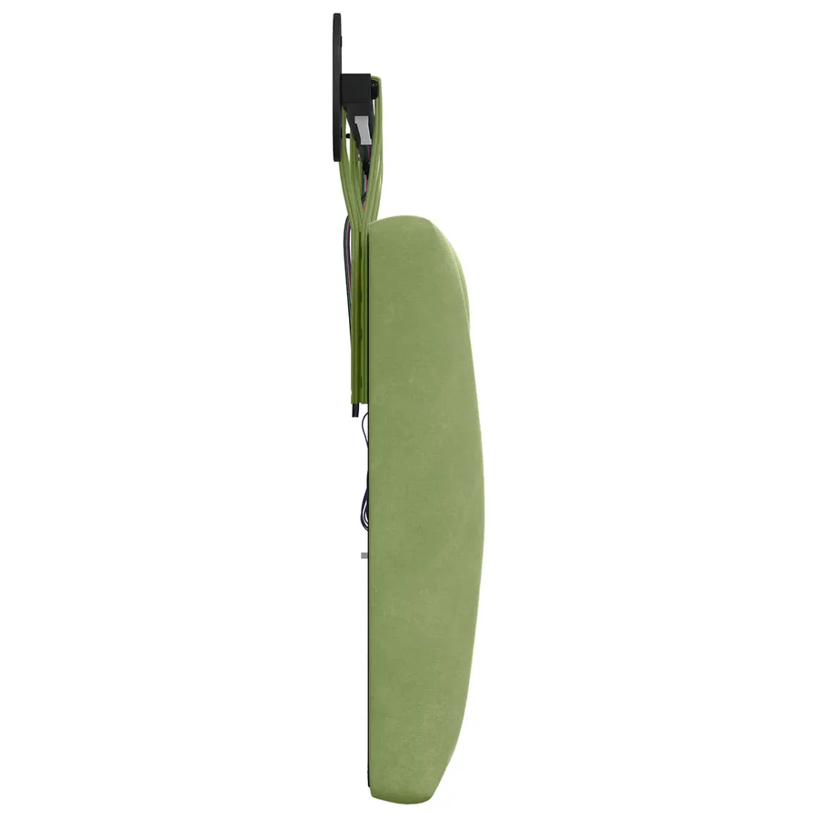 Tête de lit suspendue Avec lumière LED Vert clair Velours - 7