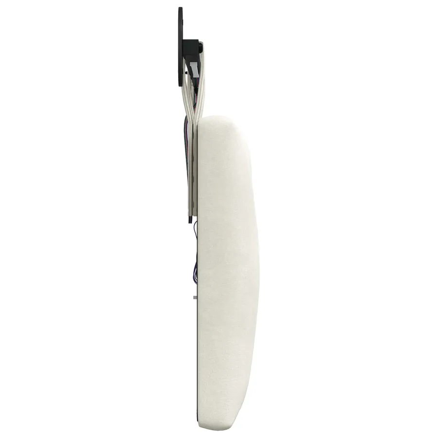 Tête de lit suspendue Avec lumière LED Crème Velours - 7