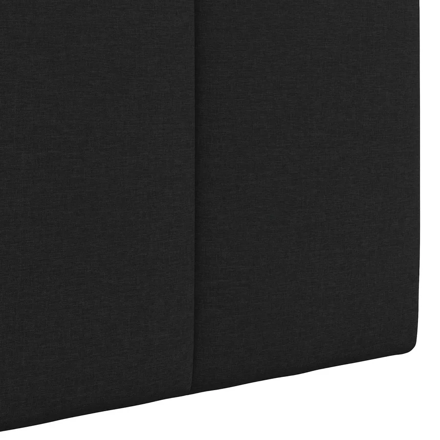 Tête de lit suspendue Avec lumière LED Noir Tissu - 9