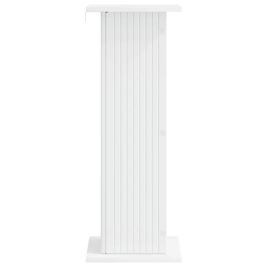 Support de Plante Blanc 30,5 x 30 x 80,5 cm Bois d'ingénierie - 6
