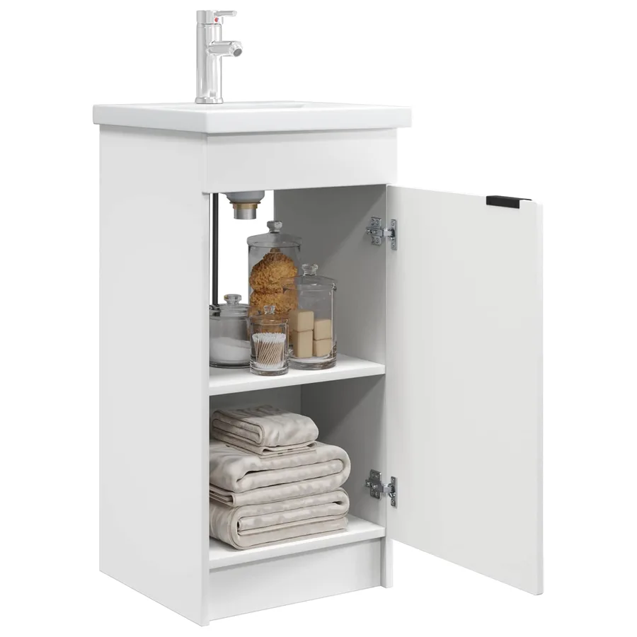 Meuble de salle de bain avec évier Blanc 42 x 40 x 84,5 cm - 3