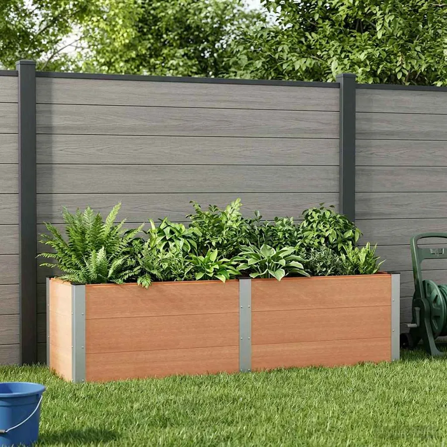 Jardinière surélevée Marron 200 x 50 x 54 cm