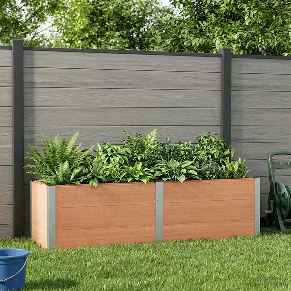 Jardinière surélevée Marron 200 x 50 x 54 cm