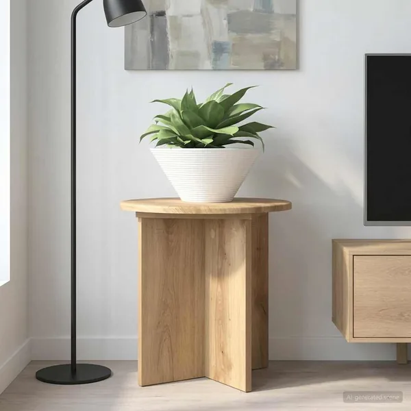 Support de Plante 2 pc Chêne artisanal 40 x 40 x 40 cm