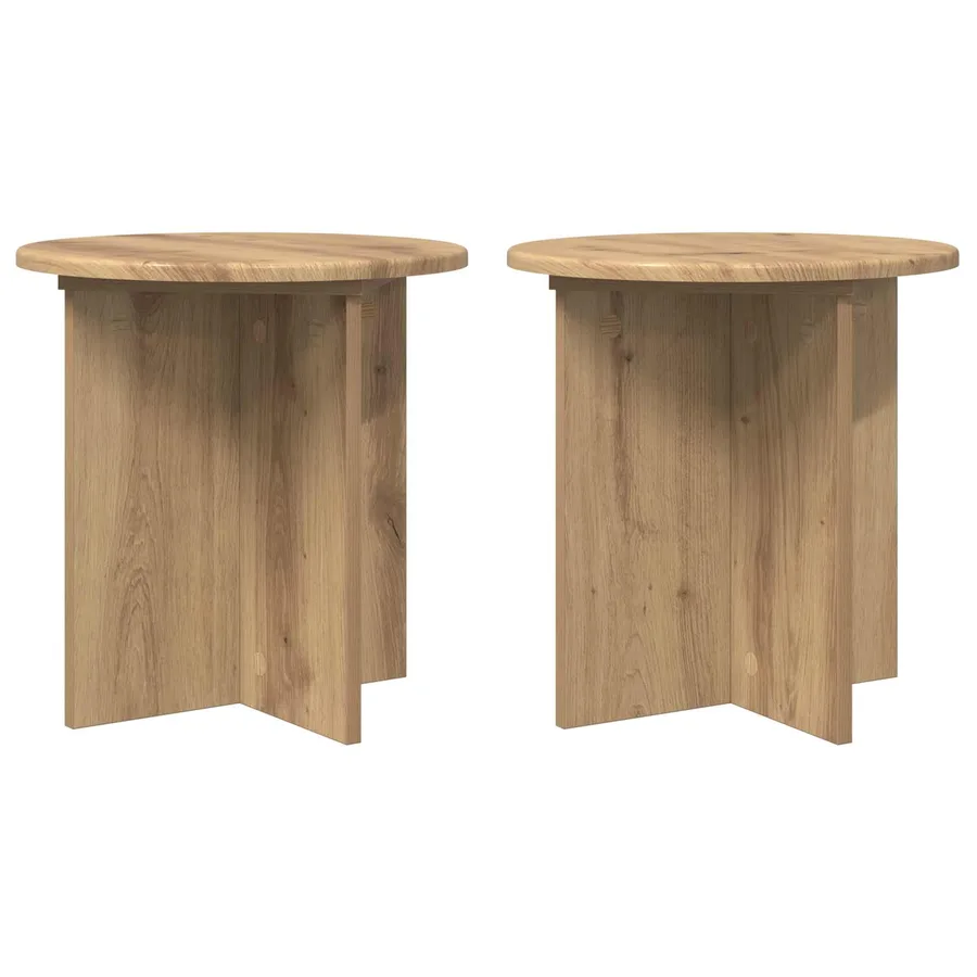 Support de Plante 2 pc Chêne artisanal 40 x 40 x 40 cm - 2