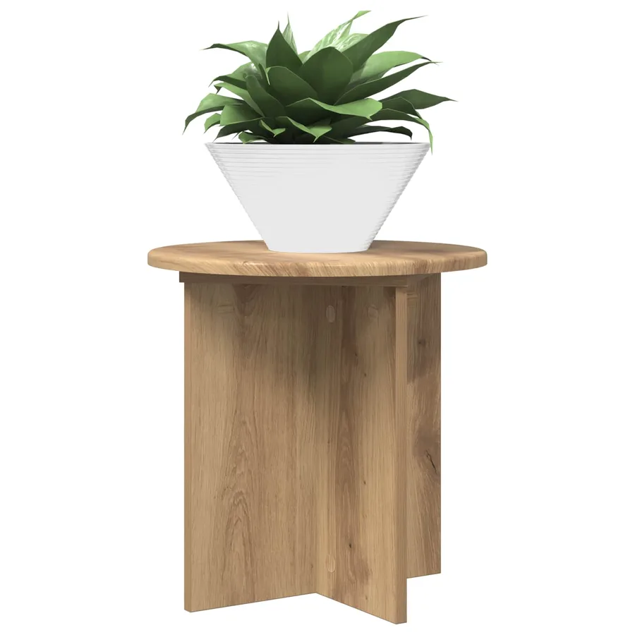 Support de Plante 2 pc Chêne artisanal 40 x 40 x 40 cm - 3