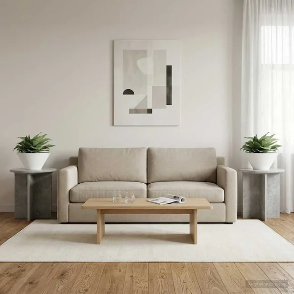 Support de Plante 2 pcs Gris béton 40 x 40 x 40 cm