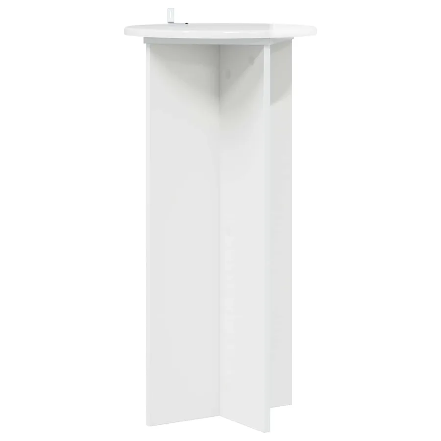 Support de Plante 2 pcs Blanc brillant 40 x 40 x 80 cm - 5