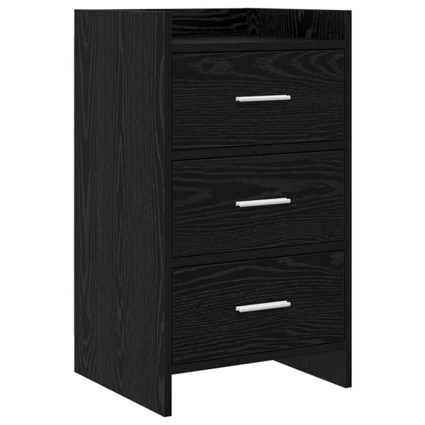 Tables de chevet Chêne noir 40 x 36 x 70 cm Bois d'ingénierie