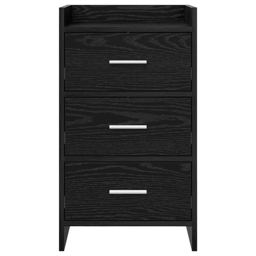 Tables de chevet Chêne noir 40 x 36 x 70 cm Bois d'ingénierie - 4