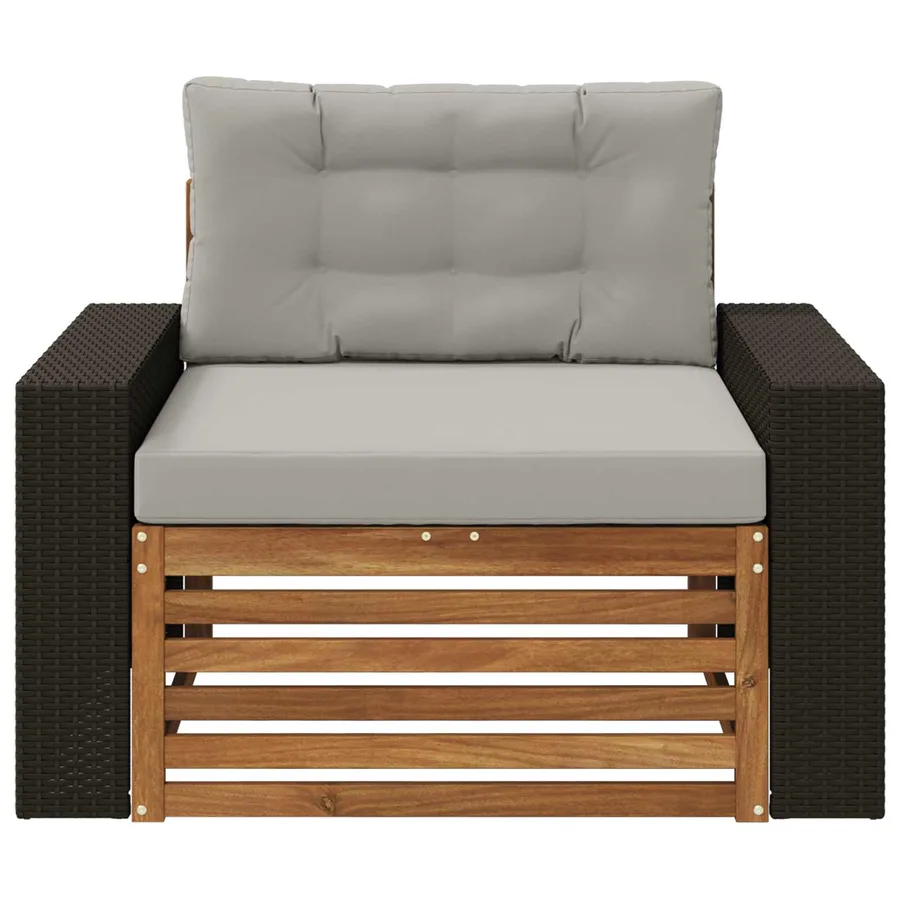 Sofa de milieu extérieur Naturel - 3