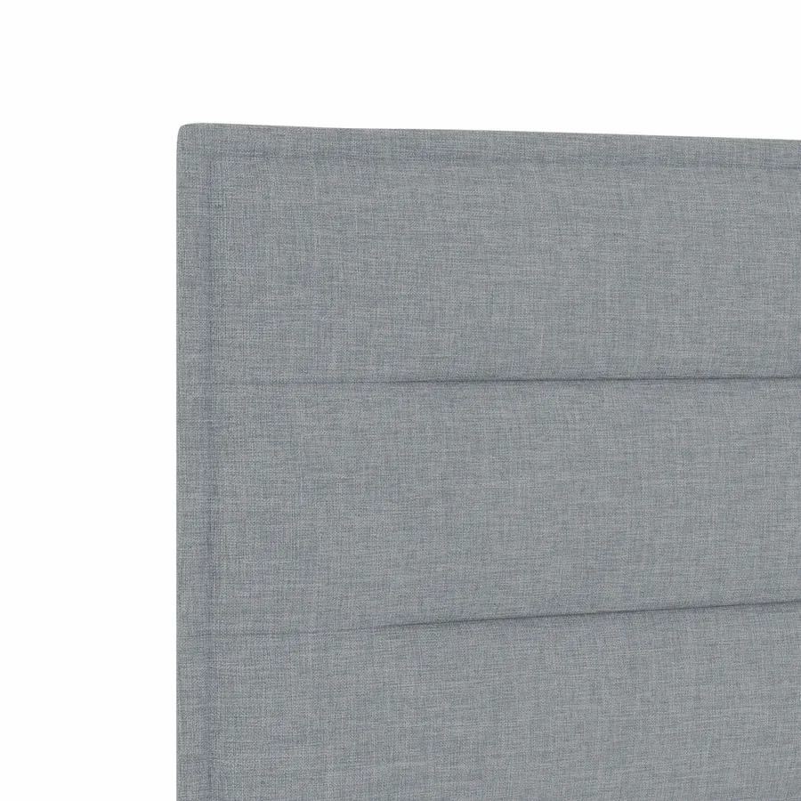 Lit de rangement LED avec matelas Gris clair 90 x 200 cm Tissu - 9