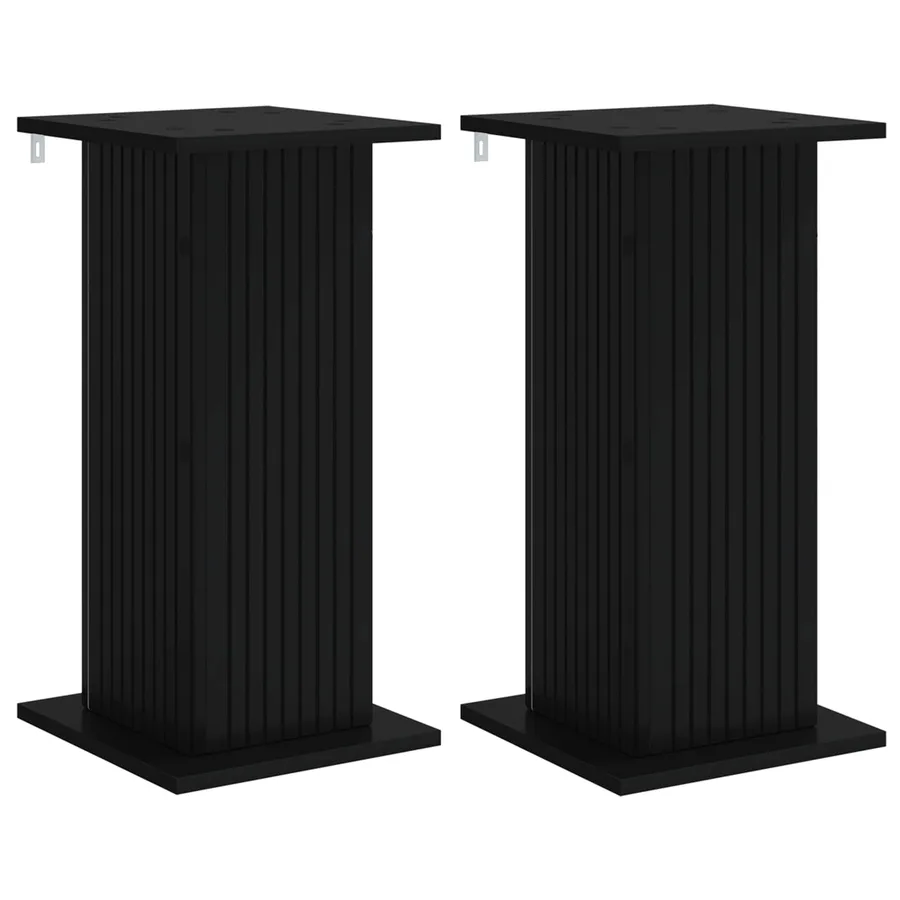 Support de Plante 2 pcs Noir 30,5 x 30 x 60,5 cm - 2