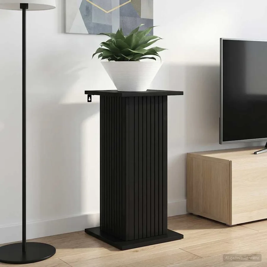 Support de Plante 2 pcs Noir 30,5 x 30 x 60,5 cm - 4