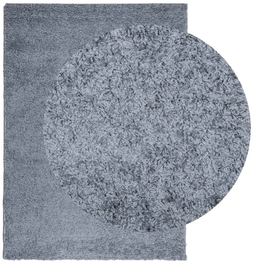 Tapis shaggy PAMPLONA poils longs moderne bleu 240x340 cm - 3
