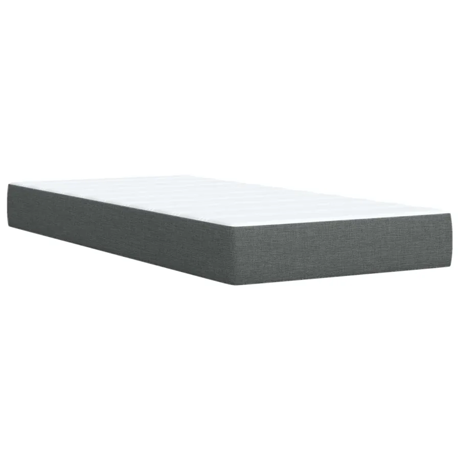 Lit avec rangement et matelas Gris foncé 90 x 200 cm - 5