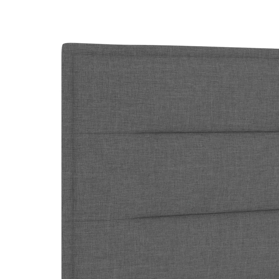 Lit avec rangement et matelas Gris foncé 90 x 200 cm - 9
