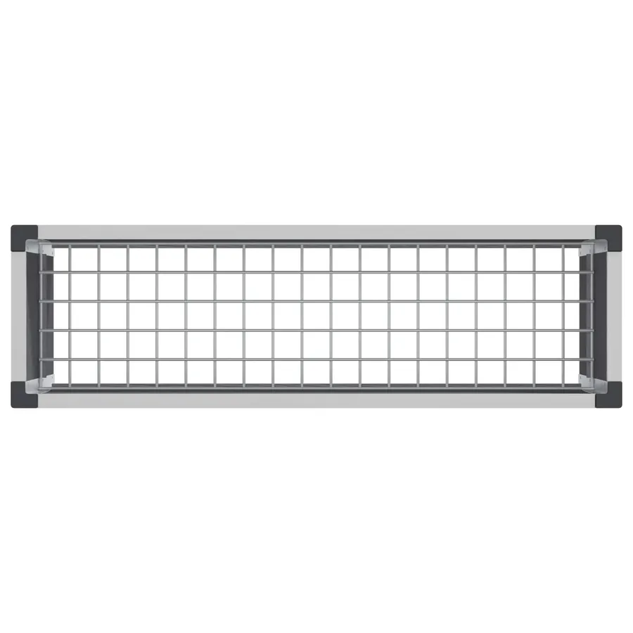 Jardinière surélevée Gris 100 x 30 x 42 cm WPC et Aluminium - 5