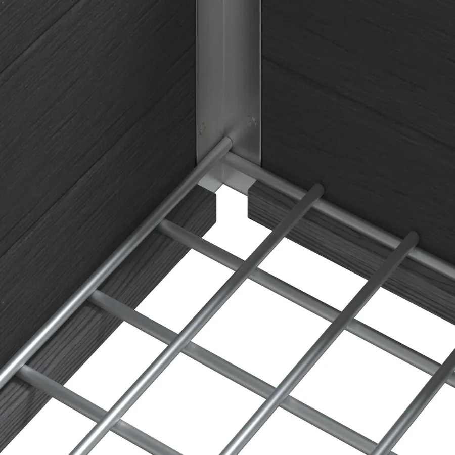 Jardinière surélevée Gris 100 x 30 x 42 cm WPC et Aluminium - 7