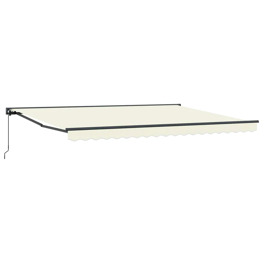 Auvent rétractable manuel Crème 5 × 3,5 m - 2