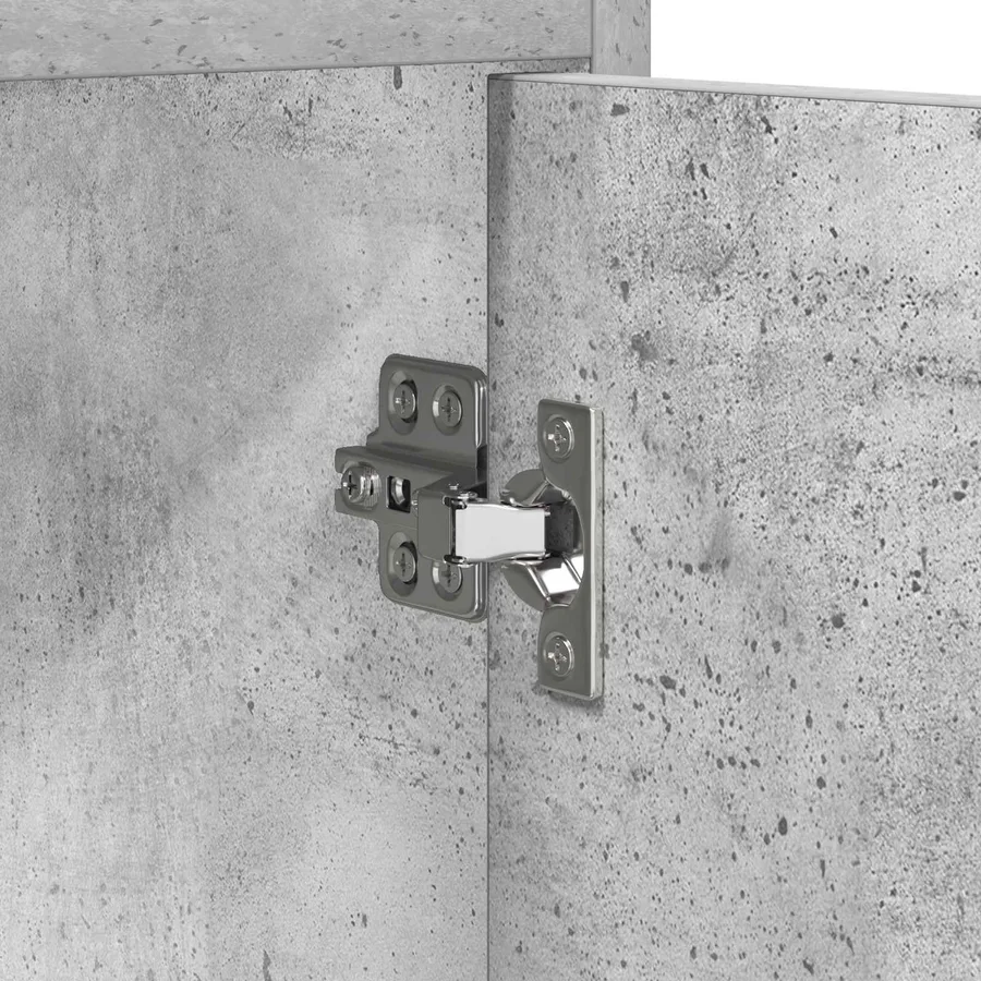 Buffet Gris béton 72 x 36 x 80 cm Bois d'ingénierie - 9