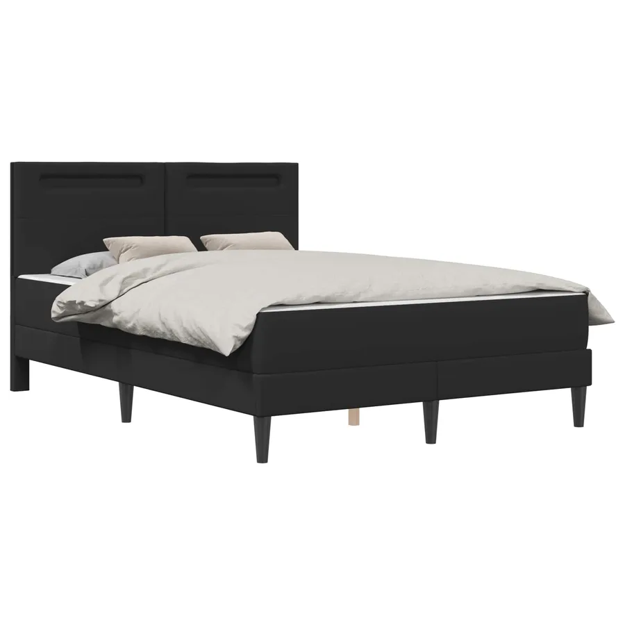 Cadre de lit avec bandes LED avec tête de lit 2 pcs Simili cuir - 3