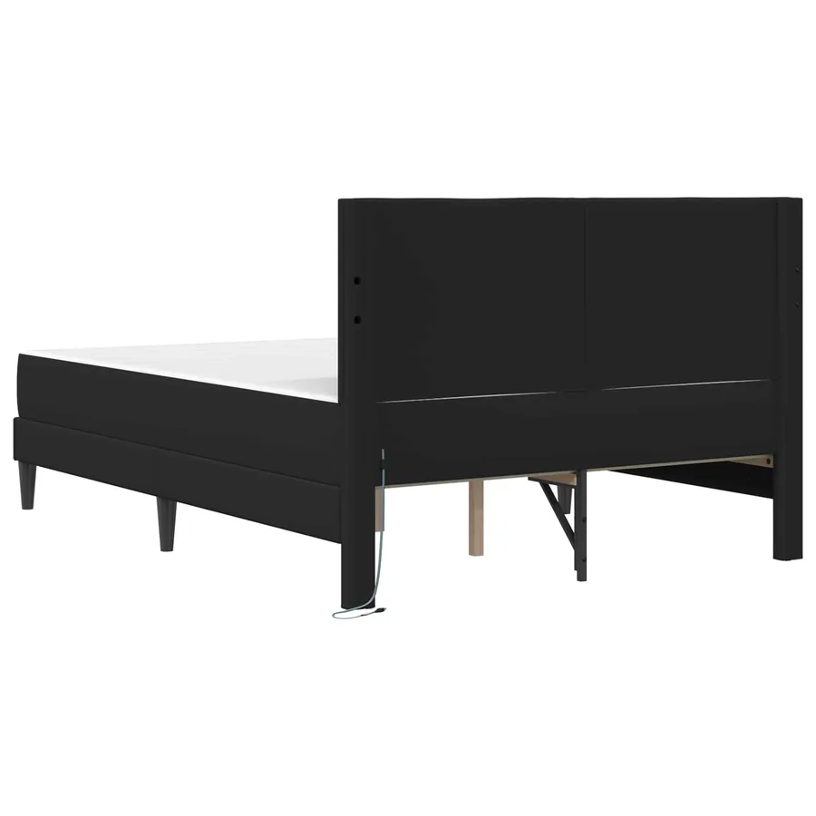 Cadre de lit avec bandes LED avec tête de lit 2 pcs Simili cuir - 8