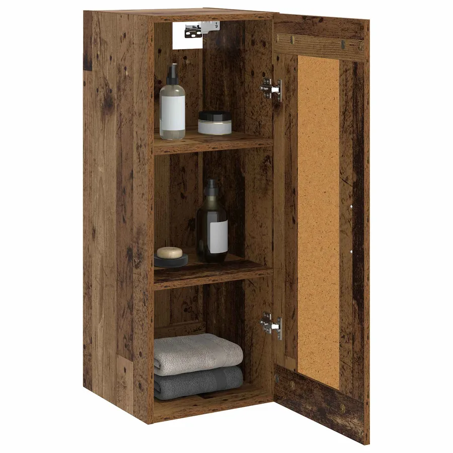 Meuble mural Bois ancien 34,5 x 34 x 90 cm Bois d'ingénierie - 2