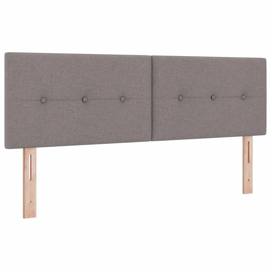 Lit boxspring avec matelas Taupe 160 x 200 cm Tissu - 3