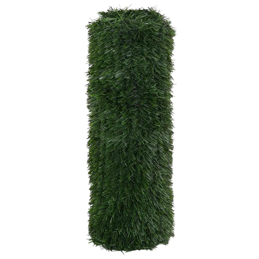 Clôture Artificielle Vert foncé 1 x 6 m PVC et Acier - 3