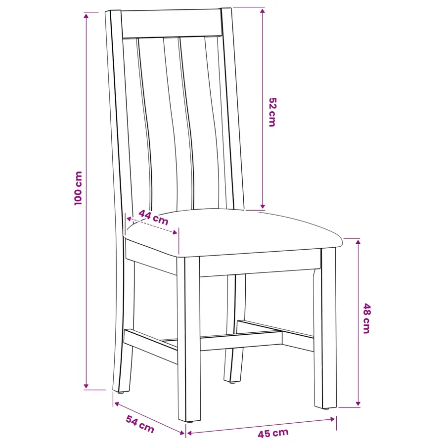 Chaise de salle à manger 2 pcs Bois de chêne massif Noir - 8