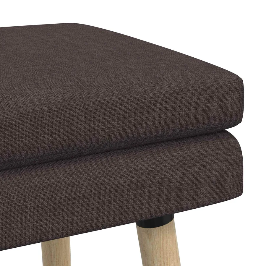Banc à double couche Marron foncé 60 x 40 x 46 cm Tissu - 6
