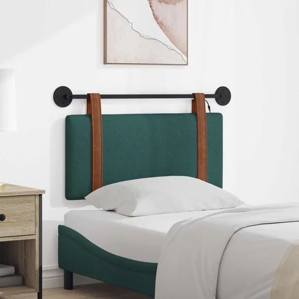 Tête de lit suspendue Avec lumière LED Vert foncé PU antique