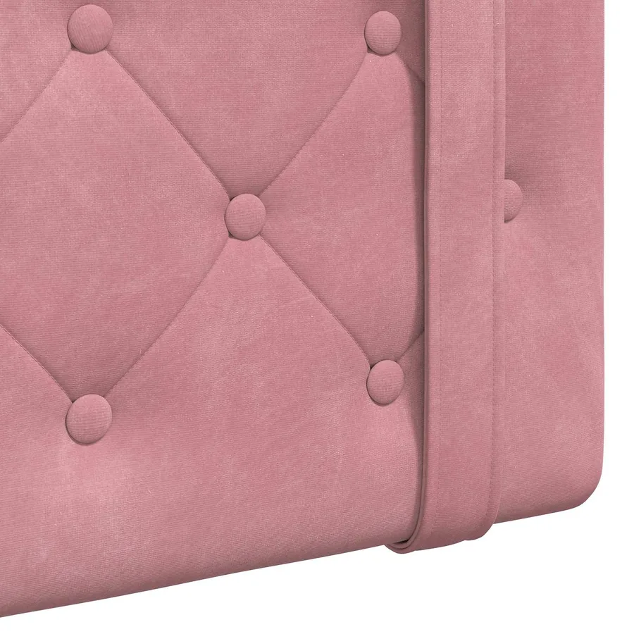 Tête de lit suspendue Avec lumière LED Rose Velours - 9