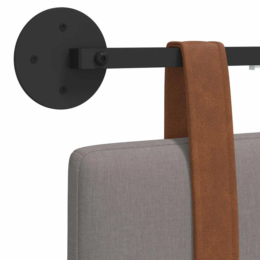 Tête de lit suspendue Avec lumière LED Taupe PU antique - 8