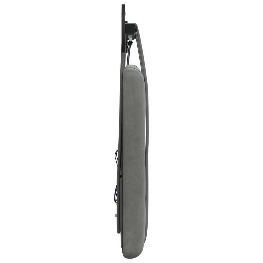 Tête de lit suspendue Avec lumière LED Gris foncé Velours - 7