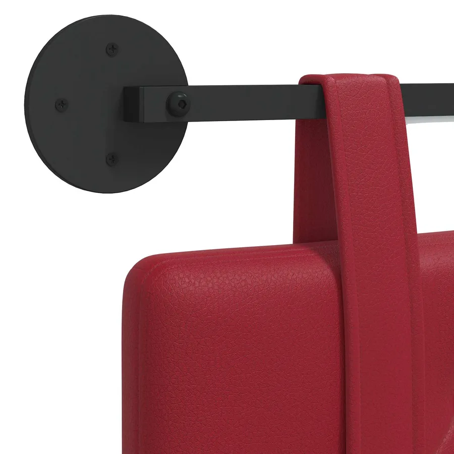 Tête de lit suspendue Avec lumière LED Bordeaux Simili cuir - 10