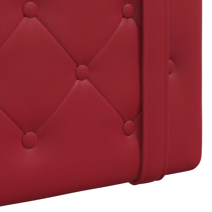 Tête de lit suspendue Avec lumière LED Bordeaux Simili cuir - 9