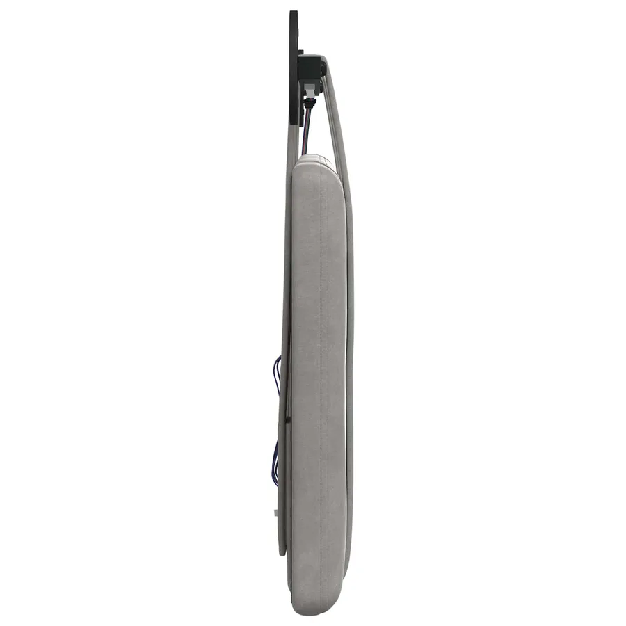 Tête de lit suspendue Avec lumière LED Gris clair Velours - 7