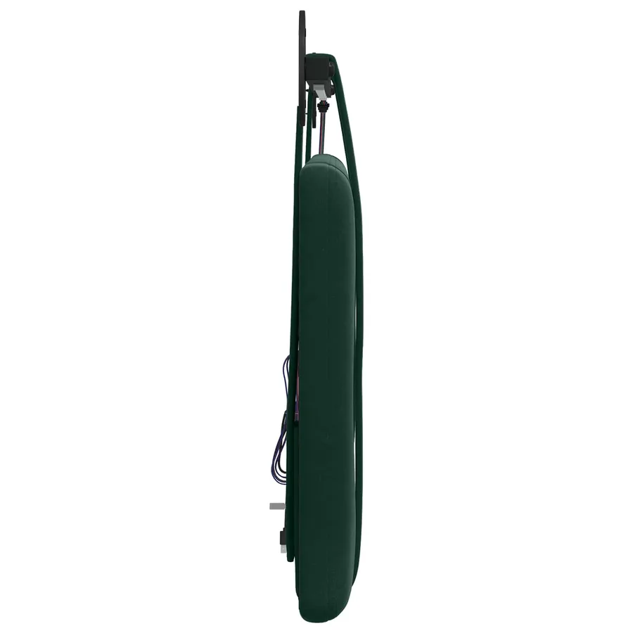 Tête de lit suspendue Avec lumière LED Vert foncé Velours - 7