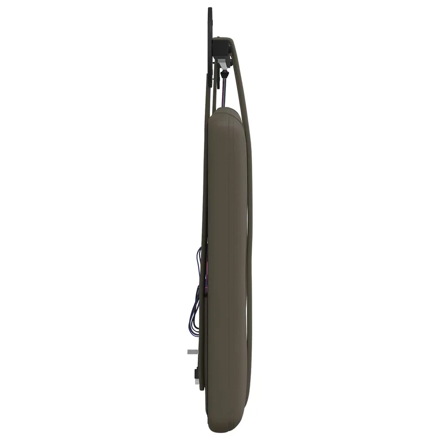 Tête de lit suspendue Avec lumière LED Gris Simili cuir - 7