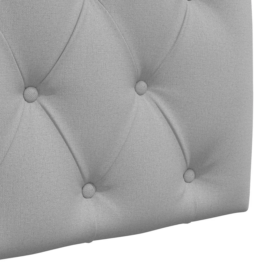Tête de lit suspendue Gris nuage Tissu - 9